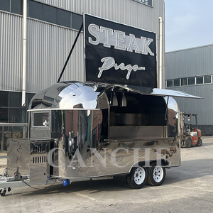 New Zealand Mobile Food Trailer Fruit Plant Fiberglass Standard Engine <b>Oil</b> Processing COC Food Trailer - Product Image 2