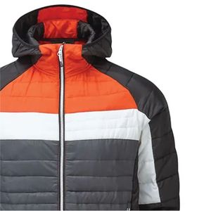 Unisex Custom Puffer <b>Jacket</b> with Hood New Arrivals <b>Winter</b> Clothing Stand Collar Patchwork Reversible High Street Style - Product Image 4