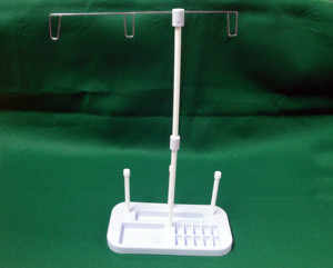 AA0206 3 Spool thread Stand w/plastic | Stick Stand with Oval Base and Metal Hanger for Hand Knitting <b>Tools</b> - Product Image 4
