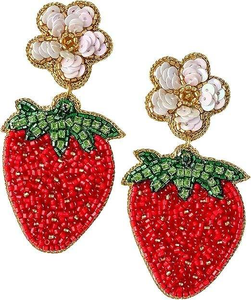 ต่างหูปักลายสำหรับผู้หญิง ทำจากลูกปัดแก้ว 100% เหมาะสำหรับงานเฉลิมฉลองเทศกาลแบบดั้งเดิม โดย MD HANDICRAFTS - Product Image 4