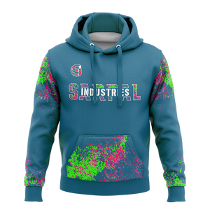 โรงงานขายเสื้อฮู้ดผู้ชายแบบสวมหัวผ้าฟลีซปักโลโก้ด้านหน้าสำหรับฤดูหนาว พร้อมคุณสมบัติกันน้ำและเป็นมิตรกับสิ่งแวดล้อม เสื้อฮู้ดผู้ชายแบบเรียบ - Product Image 1