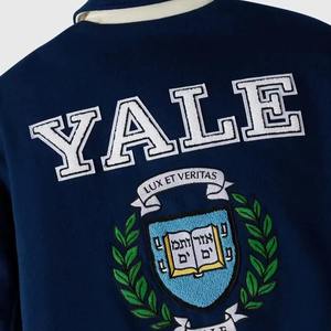 Custom Men Navy Blue Wool Felt Varsity <b>Letterman</b> <b>Jacket</b> Heavyweight Oversized Chenille Embroidery Bomber <b>Jacket</b> - Product Image 6