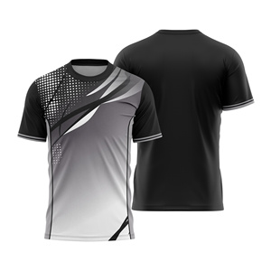 Custom Sublimated Men's Tennis Jersey Crew Neck Short Sleeve Geometric Pattern Moisture Wicking Regular Lightweight Color - Product Image 1