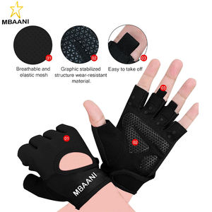 Guantes de Gimnasio sin Dedos con Protección para la Palma, Transpirables y Ligeros para Levantamiento de Pesas, Ciclismo y Dominadas - Product Image 2