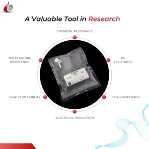 Bolsa de Muestreo de Gases TECHINSTRO de Fluoruro de Polivinilo (PVF) de 5 Litros para Detección de COV, Excelente Compatibilidad Química, Limpia, OEM - Product Image 3