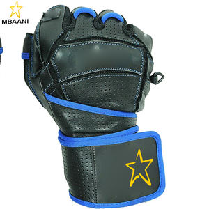 Guantes de Gimnasio de Cuero Elite con Muñequeras Integradas de 2 Pulgadas de Ancho, Diseño para Levantamiento de Pesas, Powerlifting y Fisicoculturismo - Product Image 3
