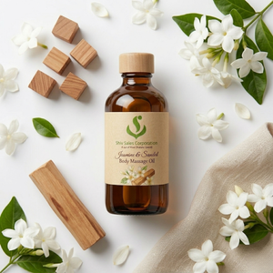 Huile de massage supérieure au jasmin et au bois de santal pour le bien-être corporel, l'utilisation en spa et le développement de produits de soin de luxe - Product Image 3