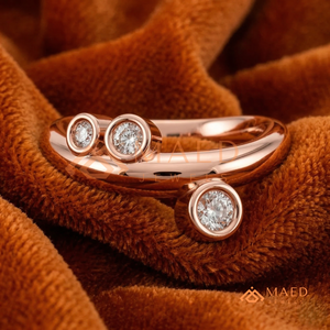 <b>Silver</b> Open Wrap Moissanite <b>Ring</b> Luxury Womens Fashion Jewelry <b>Adjustable</b> Statement <b>Ring</b> NYC Style Gift - Product Image 1