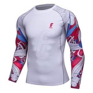 Rashguard personnalisé uni et simple, couleur unie, en promotion, pour MMA, vêtements de sport - Product Image 3