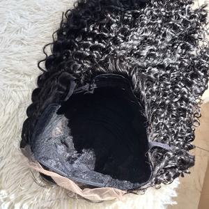 Nouvel article perruque bouclée birmane perruque de cheveux crus vietnamiens perruque de fermeture extensions de cheveux crus Vietnam avec la meilleure qualité - Product Image 5