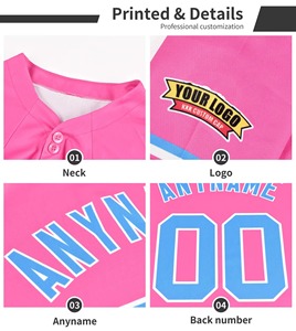 เสื้อเบสบอลสำหรับสุนัขผู้ใหญ่พิมพ์โลโก้ตามสั่ง แขนสั้น ปรับแต่งชื่อและหมายเลขได้ตามต้องการ OEM ODM เสื้อผ้ากีฬา - Product Image 6