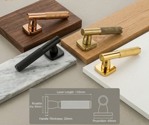 Mortis Lever <b>Lock</b> for Wooden Interior <b>Doors</b> Modern Cylinder Design Hotel Kitchen Use Easy Installation Premium Minimalistic Look - Product Image 3