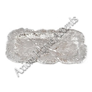 AXIOM ถาดอลูมิเนียมคุณภาพระดับพรีเมี่ยมสำหรับตกแต่งบ้านงานฝีมือโลหะสำหรับตกแต่งบ้านเสิร์ฟขนมและของหวาน - Product Image 1