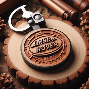 Exquisitos llaveros Range Rover de madera Su logotipo Nuestra artesanía Regalos inolvidables - Product Image 2