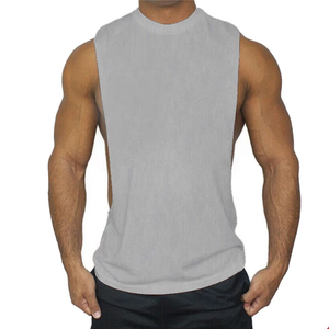 เสื้อกล้ามทรงเข้ารูป XL แบบสั่งทำพิเศษสำหรับผู้ชาย ออกกำลังกาย เพาะกาย ระบายอากาศได้ดี เหมาะสำหรับการฝึกซ้อม ออกกำลังกาย ใส่สบายๆ แบบถัก - Product Image 4