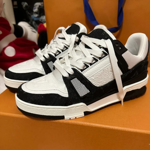Chaussures de luxe de haute qualité 2026 pour hommes et femmes, en cuir véritable, à lacets, baskets décontractées, logo original, marque célèbre - Product Image 1