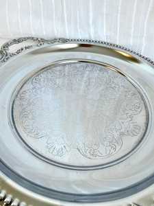 Plateau de service artisanal en laiton doré poli, design moderne, pour Ramadan, mariage, décoration de luxe pour la maison, personnalisable, géométrique - Product Image 6