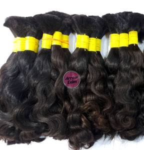 Cheveux indiens bouclés Remy en vrac pour tresses, 100 grammes - Product Image 4