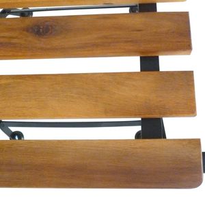 ชุดเก้าอี้พับได้สำหรับสวน สีน้ำตาลและสีดำ จำนวน 4 ตัว - Product Image 5