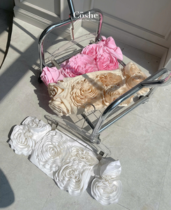 Vestido elegante informal RTS para mujer Top 3D Floral fuera del hombro hecho Vietnam Lady Sweet Cute Professional Lujoso, Coshe Alice Top - Product Image 5