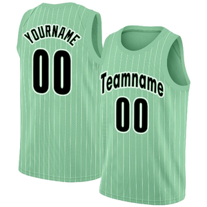 Maillot de basket-ball personnalisé pour hommes, impression par Sublimation, uniforme d'équipe Green Wave, gilet d'entraînement en maille, grande taille, nom et numéro personnalisés pour l'été - Product Image 3