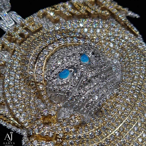 Colgante de Moissanita de Lujo Fabricado en India, Plata de Ley 925, Joyería Fina para Mujer, Regalo de Cumpleaños o Aniversario en Venta - Product Image 4