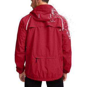 Lightweight Breathable Eco-Friendly <b>Hooded</b> Winter <b>Raining</b> <b>Jacket</b> Custom Made Waterproof Streetwear for Men Made in Pakistan - Product Image 2