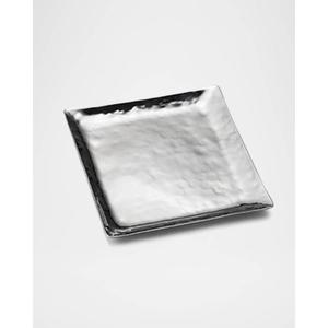 <b>Decorative</b> Silver Tray Bakery Serving Tray And Dish Handmade Cast Aluminium Fruits Snacks Display Trays Square Shape Table <b>Decor</b> - Product Image 5