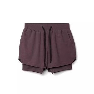 Jogger Sports Workout Training 2 in 1 Men Gym Shorts for Men 2026 New Custom Lined Double <b>Layer</b> Pockets Athletic - Product Image 1