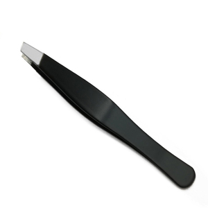 Pince à épiler pour sourcils en acier inoxydable, nouvelle conception, revêtement papier noir, édition portable haut de gamme, pour hommes et femmes - Product Image 4