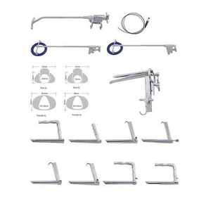 PISSCO Rigid Laryngology Endoscope Set Self Retaining Laryngoscope Set Side Viewing Laryngoscope <b>Instruments</b> Rigid Laryngoscope - Product Image 1