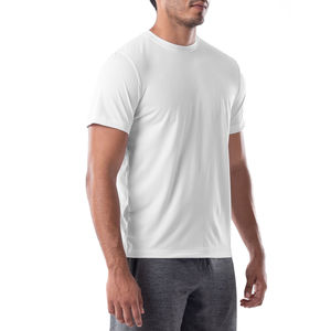 Camiseta Casual Lisa de Manga Corta Estilo Sencillo para Hombre, 100% Algodón, Ajuste Holgado, Transpirable, Antiarrugas, Tejido de Punto Frontal, Ideal para Fitness, Venta al por Mayor - Product Image 3