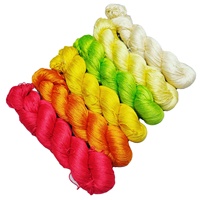 Maharaja 100% fil de soie brute de mûrier blanc Anti-Style GUN broderie tricot à la main OEM disponible pour le tissage de la soie 100%