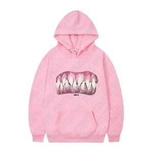 Grunge Goth Y2K rétro Hip Hop pull Punk Streetwear à capuche avec impression graphique décontracté mode polaire matériel - Product Image 3