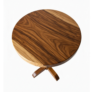 Mesa Redonda de Madera de Suar Sólida, Ecológica, Duradera y Elegante con Base de Patas de Gallina para Cafetería, Restaurante y Hotel - Product Image 5