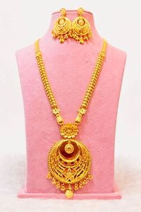 Ensemble de colliers en or plaqué 24 carats pour femmes, bijoux de Dubaï, Comores, Mayotte - Product Image 2