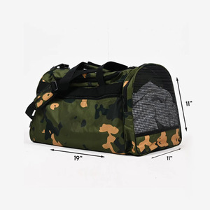 Unisex Camouflage Polyester Gym Duffle <b>Bag</b> with Adjustable Strap Zipper Closure Breathable Mesh Front <b>20L</b> Capacity Casual Style - Product Image 2