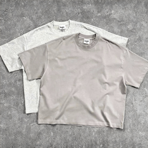 Camiseta de Alta Calidad 100% Algodón, Corte Cuadrado, para Hombre, Estilo Casual, Oversize, 275–300gsm, Lisa, Personalizable - Product Image 1