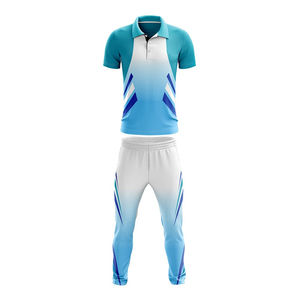 Uniforme de cricket à manches courtes personnalisé avec impression de marque privée, 100% polyester, respirant, léger, fournisseur en gros d'usine OEM - Product Image 4
