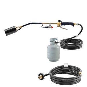Torcia a Propano ad Alta Potenza 1.800.000 BTU per Bruciare Erbacce, Resistente con Tubo da 3 Metri, Fiamma Turbo Regolabile a Tre Punte, Diserbatrice Manuale - Product Image 1