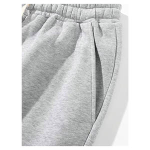 Pantalones de Hombre con Forro Térmico, Cintura con Cordón Ajustable, Lisos, Casuales, Cómodos, Holgados, para Otoño e Invierno, Pantalones Cálidos para Estar en Casa - Product Image 4