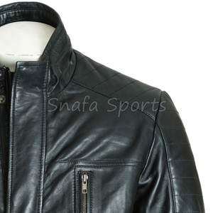 Custom Made High Quality Latest Wholesale <b>Long</b> Shearling Winter <b>Jacket</b> Thick Sheepskin <b>Leather</b> <b>Jacket</b> For Men - Product Image 3