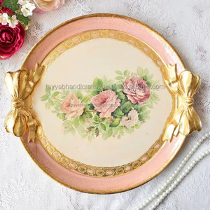 Customisable Wooden Serving <b>Tray</b> with Carved Handles for Serving Appetisers <b>Snacks</b> - Product Image 1