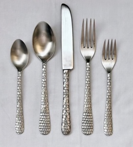 Elegant Design <b>Flatware</b> Set Stainless Steel Durable Mirror Polish With Premium Resin Handle Dinnerware Tableware Cutlery Set - Product Image 4