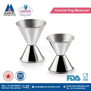 Jigger Medidor de Cócteles de Acero Inoxidable de Doble Copa, Medidor de Peg Ecológico para Fiestas - Product Image 2