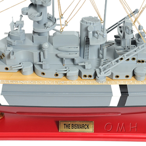 Maqueta de Barco Bismarck Hecha a Mano, Decoración Náutica para Hotel, Oficina, Hogar y Regalo - Contacto para Venta al por Mayor - Product Image 6
