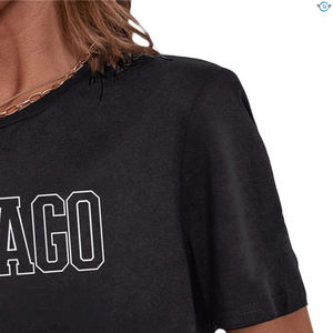 Crop Top Femme Été 2026 en Coton Ample Décontracté T-shirt Fin Col en V Manches Courtes - Product Image 4
