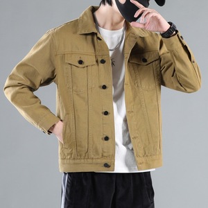 Chaquetas para Hombre, Marca de Moda, Estilo Denim, Corte Holgado, Versión Casual para Deportes, Chaqueta de Motero, Abrigos para Hombre - Product Image 1