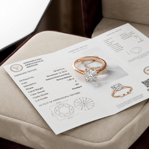 แหวนเพชรทรงกลมเจียระไนแบบบริลเลียนท์ 2 กะรัต ได้รับการรับรองจาก IGI เพาะเลี้ยงในห้องปฏิบัติการ CVD ตัวเรือนทอง 9K ชุบโรเดียม ของขวัญหมั้นสำหรับผู้หญิง จากซัพพลายเออร์ - Product Image 3