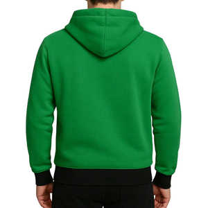 Oferta especial de Año Nuevo y Sudadera con capucha y cremallera completa de primera calidad, 100% algodón, color sólido, de alta calidad, informal, para hombre. - Product Image 4